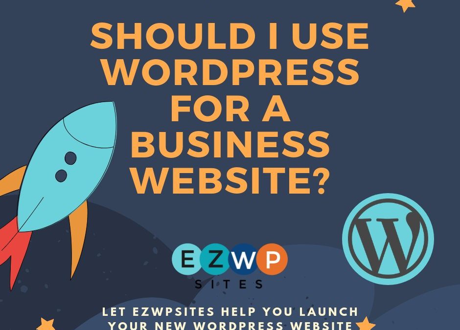 Rocket showing launching WordPress business website