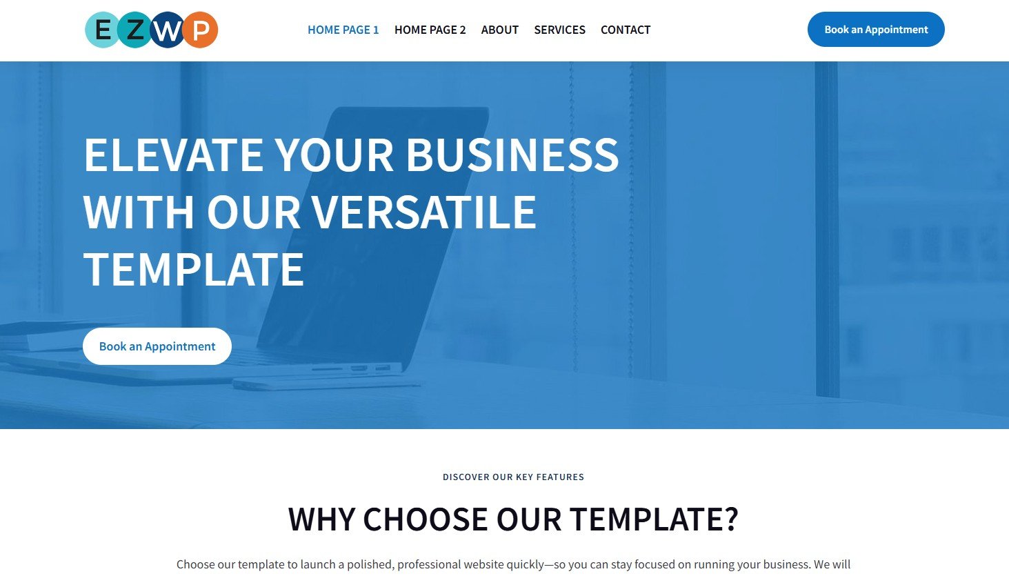 Small Business Website example that can be built in a week.